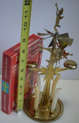 Vintage Swedish Angel Chimes Party Chimes Set Christmas Candle