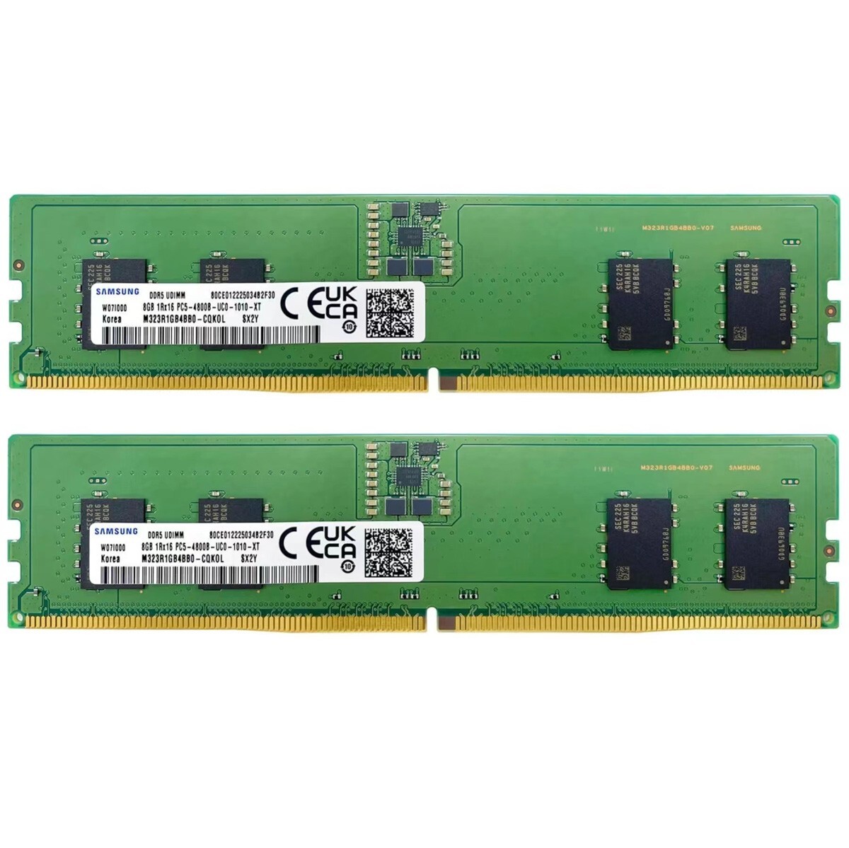 Samsung 16GB 2X8GB DDR5 DDR5 4800MHz PC5-38400 UDIMM Memory Ram