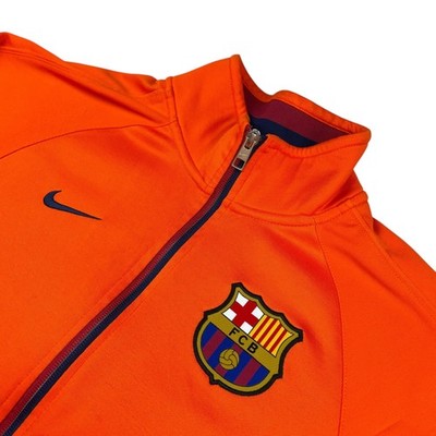 FC Barcelona x Nike Men's Full Zip Soccer Jacket Orange • Small | eBay