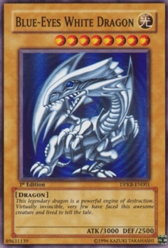YUGIOH - Blue-Eyes White Dragon - DPKB-EN001 - Super Rare - 1st