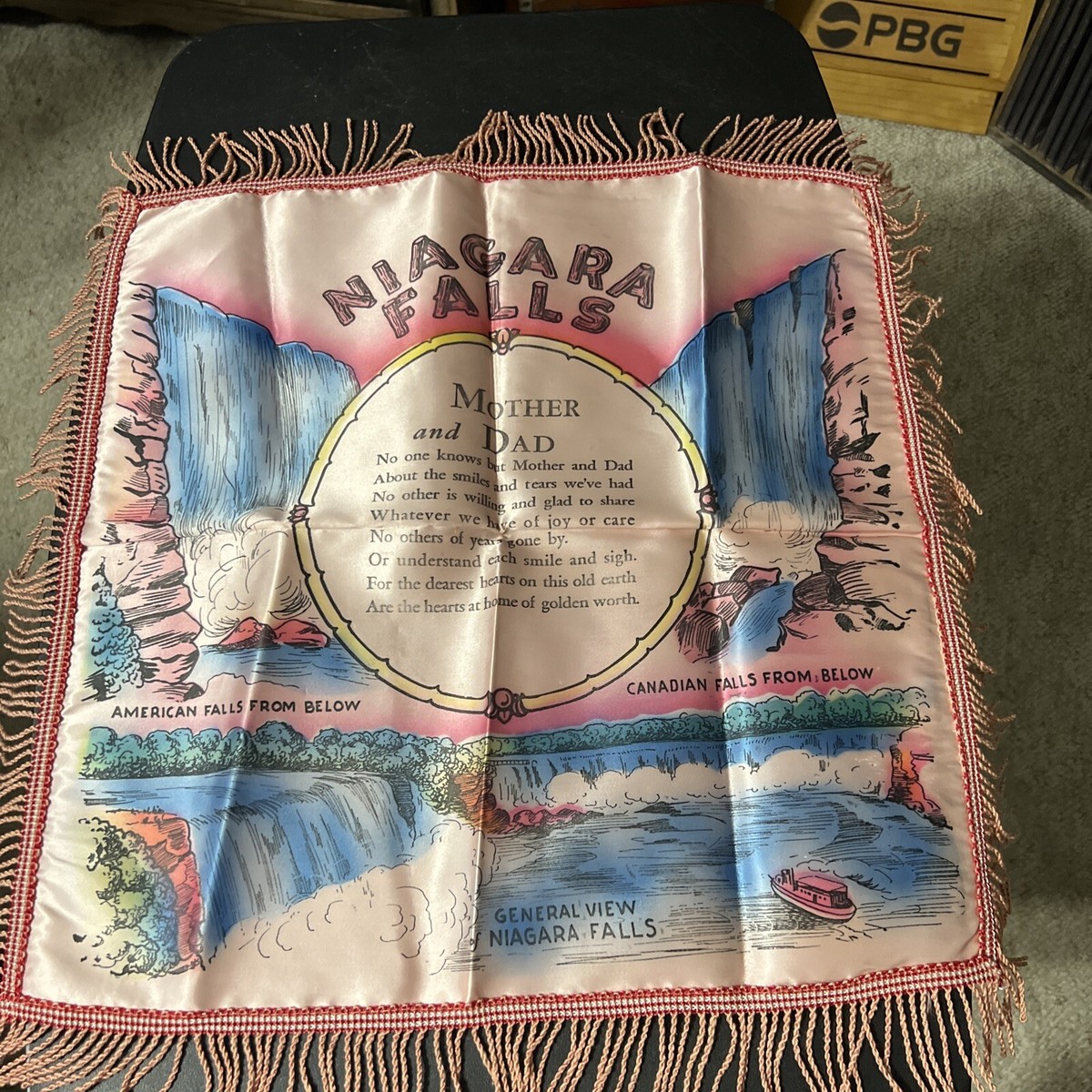 Vintage 1940-50 Souvenir Pillow Case Canada Niagara Falls | eBay