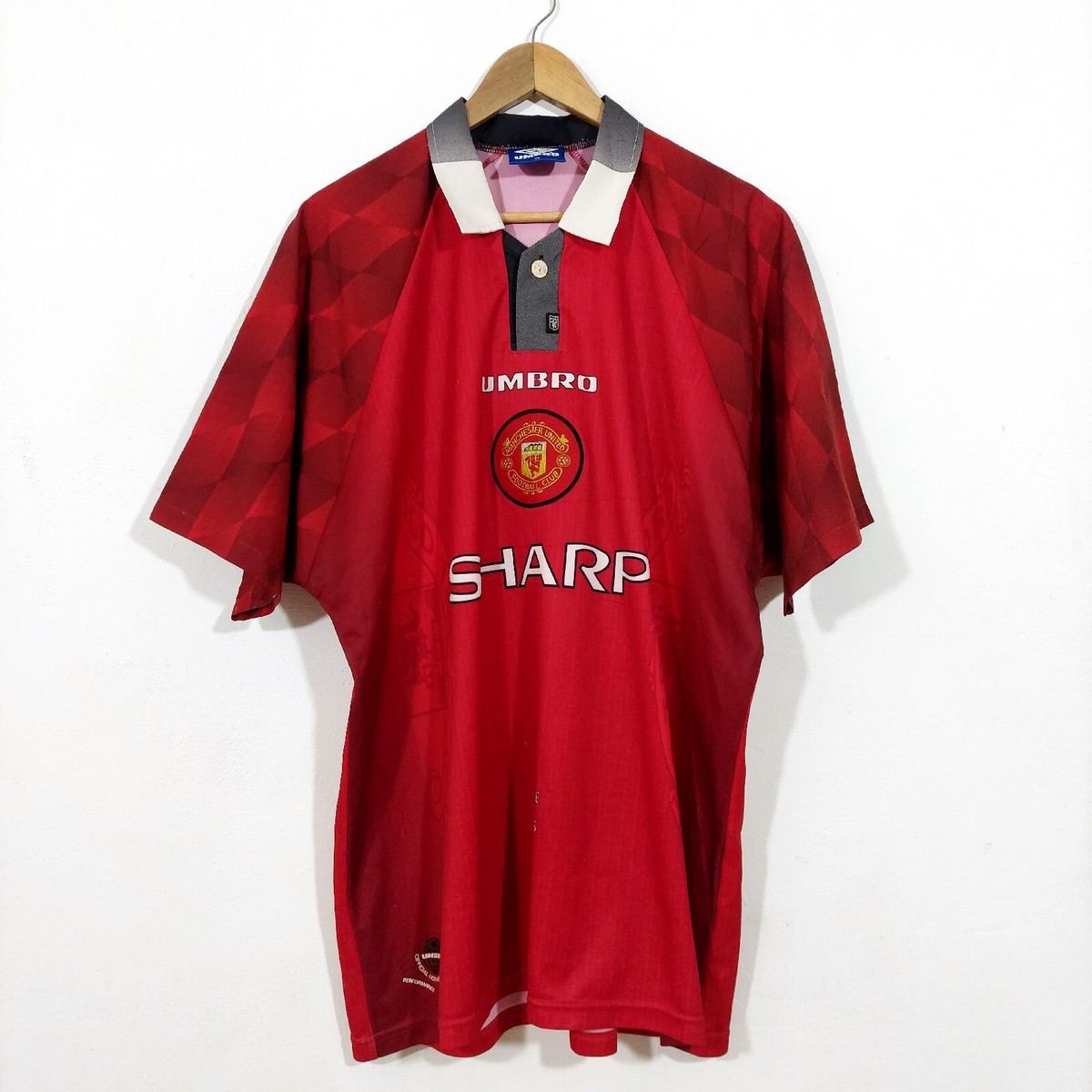 Vintage Umbro Manchester United Shirt 1996/98 MAN UTD Home XL