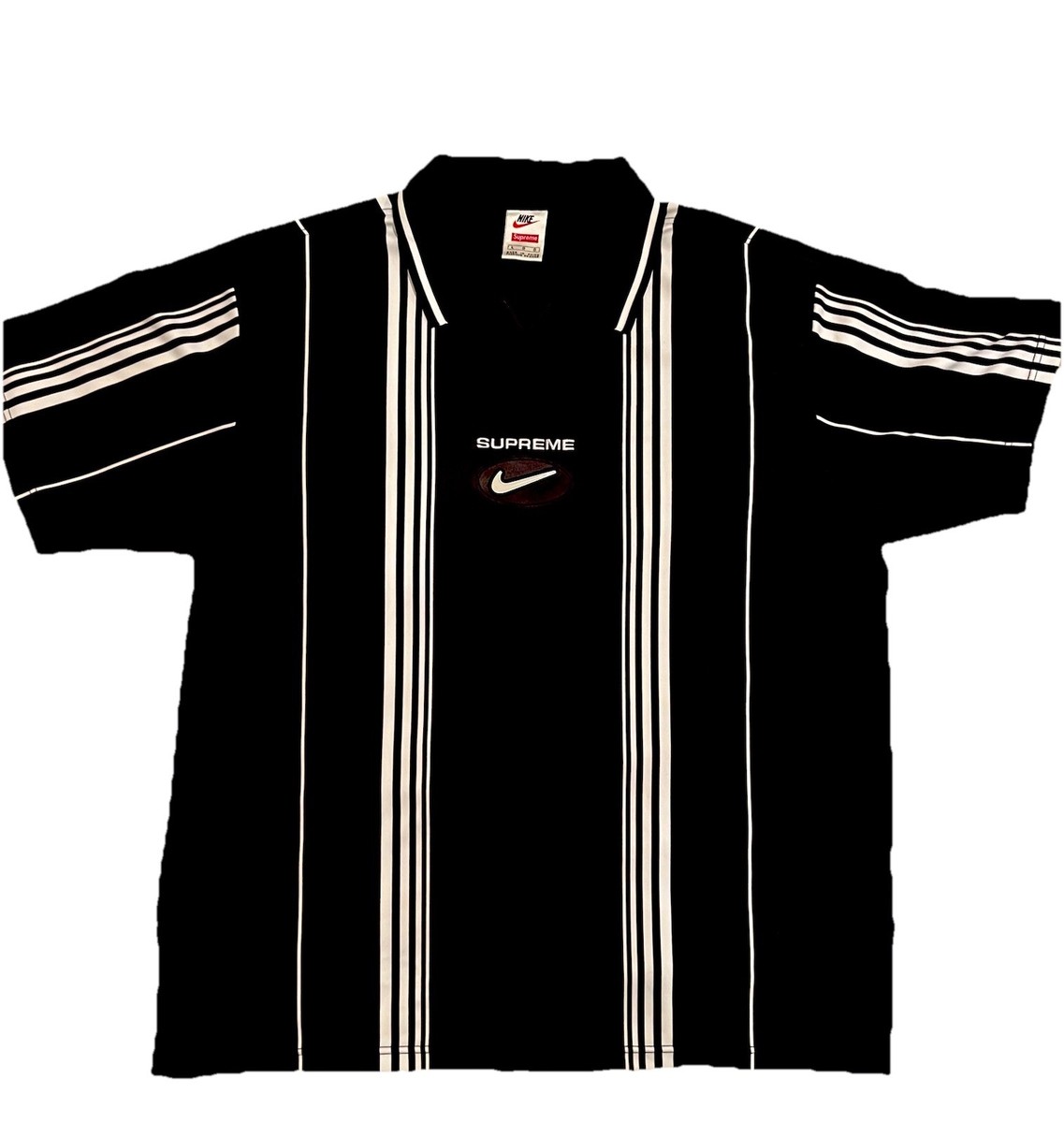 Supreme Nike Jewel Stripe Soccer Jersey Size Large | eBay