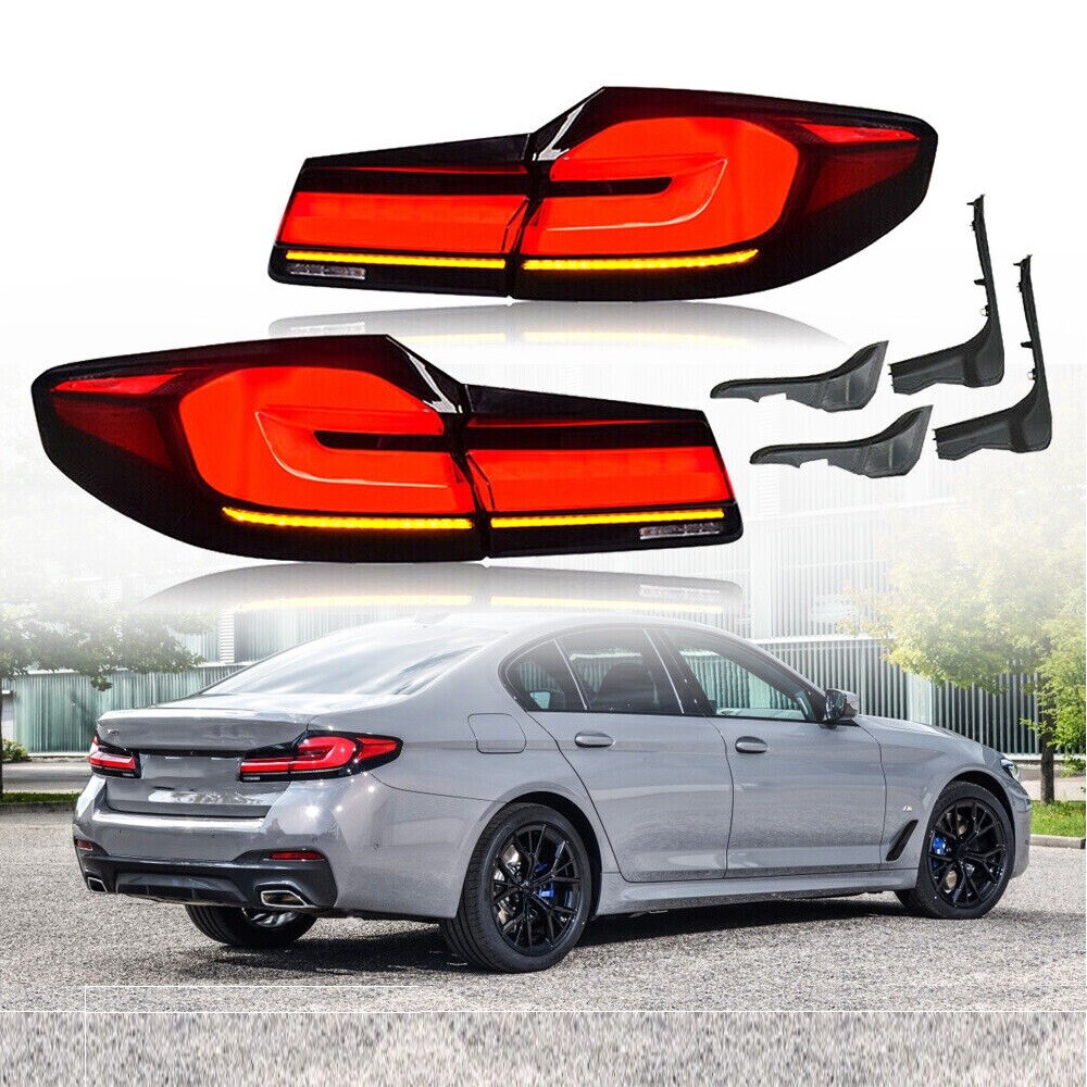 Red LED Tail Lights for 2017-2020 BMW G30 G38 M5 F90 520i 530i