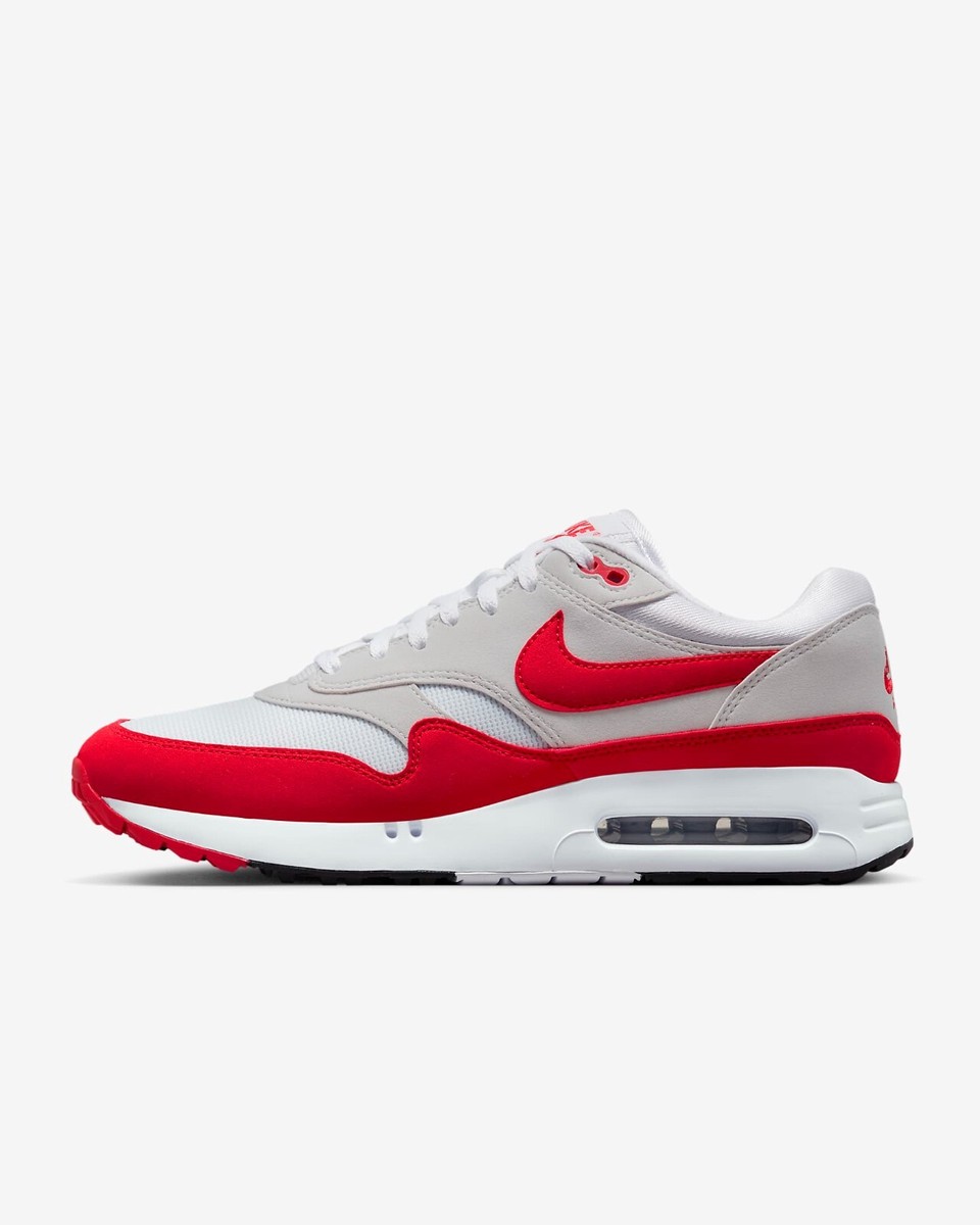 Nike Air Max 1 '86 OG G Golf Shoes Sneakers White/Grey/Red DV1403