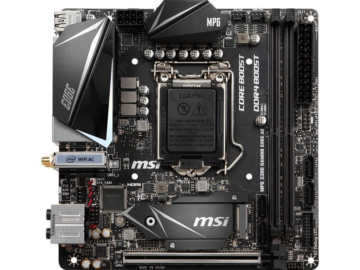 MSI MPG Z390I GAMING EDGE AC LGA 1151 Intel Z390 HDMI Mini ITX