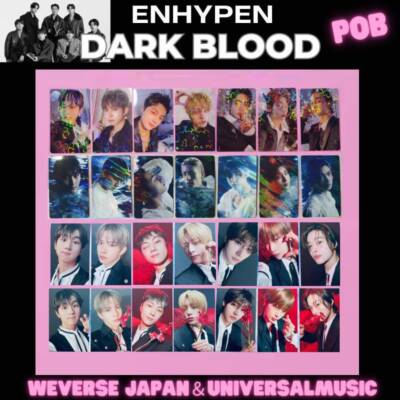 ENHYPEN DARK BLOOD Photo Card Album Full Harf New ENGENE Official
