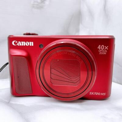 Excellent 5+Canon PowerShot SX720 HS-Red Compact Digital Camera