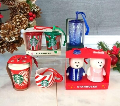 Starbucks Japan Holiday 2024 Ornament Set of 6 Christmas
