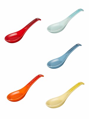 Le Creuset JAPAN】Renge Chinese Spoons Rainbow Colors SET Of 5