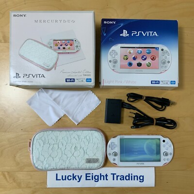 PS Vita Mercury Duo Premium Limited Edition Light Pink White PCHJ
