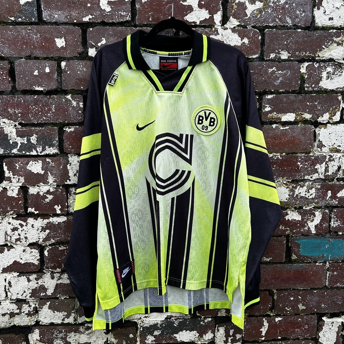 Borussia Dortmund 1996-97 Home Shirt Long Sleeve Classic Vintage