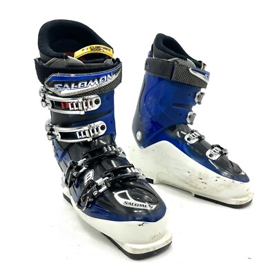 Salomon Impact 8 Energyzer 90 Blue White Ski Boots Men's Size 27