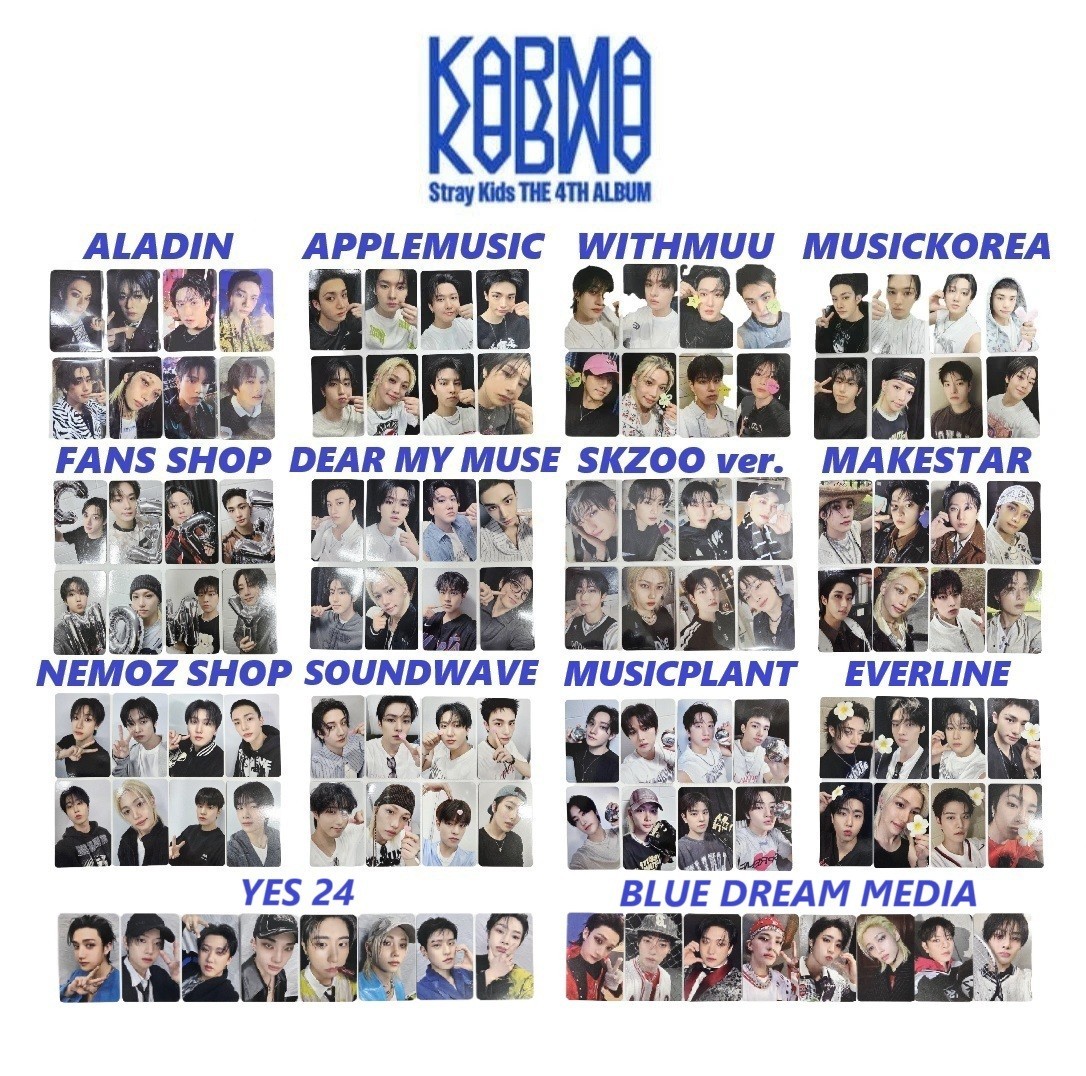 STRAY KIDS SKZ KARMA Official POB PHOTOCARD + Tracking/Free Gift