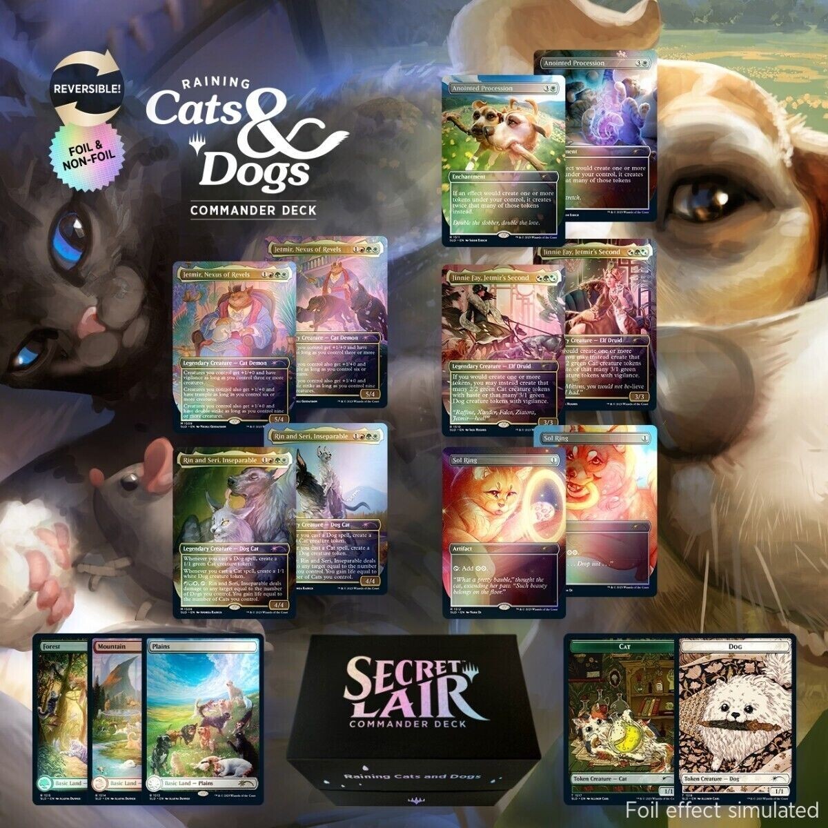 MTG Secret Lair Raining Cats and Dogs Limited Edition Commander