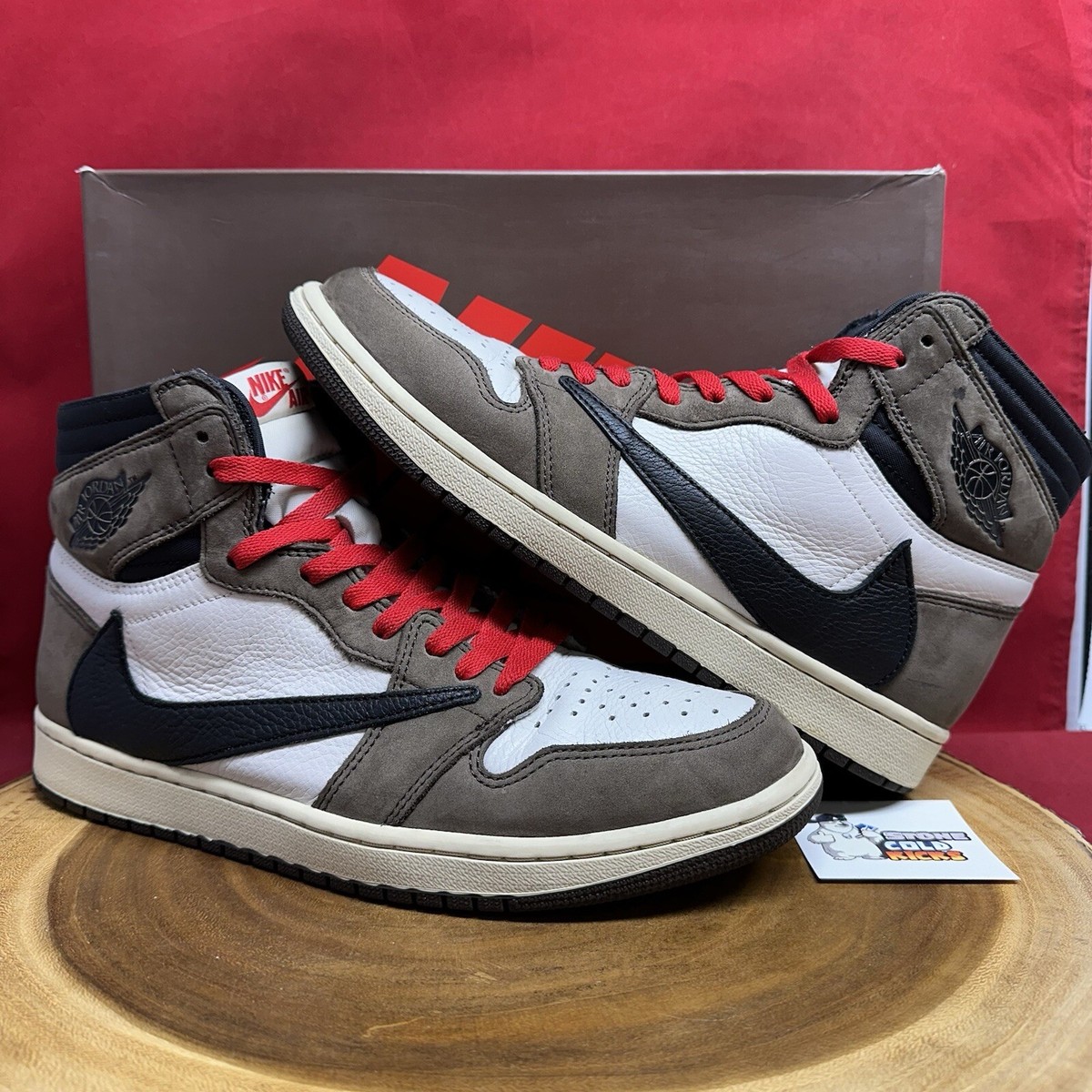 Nike Air Jordan 1 Travis Scott High Cactus Jack Size 10.5 Mocha