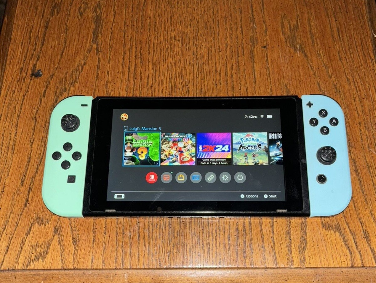 Nintendo Switch v2 Video Game Console HAC-001(-01) Animal Crossing