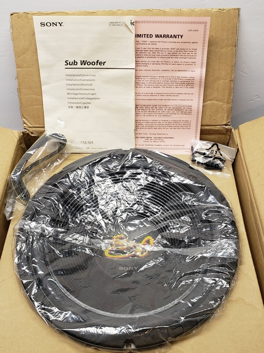 sony XS-L121 12-in Subwoofer 450 W New Old Stock 1998 | eBay