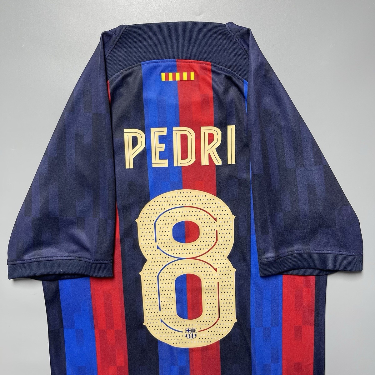 BARCELONA NIKE 2022/2023 FOOTBALL HOME JERSEY #8 PEDRI SIZE “XS