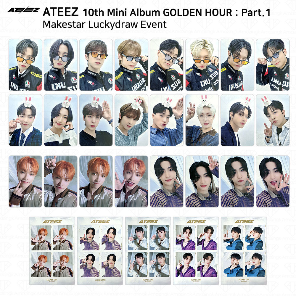 ATEEZ 10th Mini Album Golden Hour Part.1 Makestar Lucky Draw
