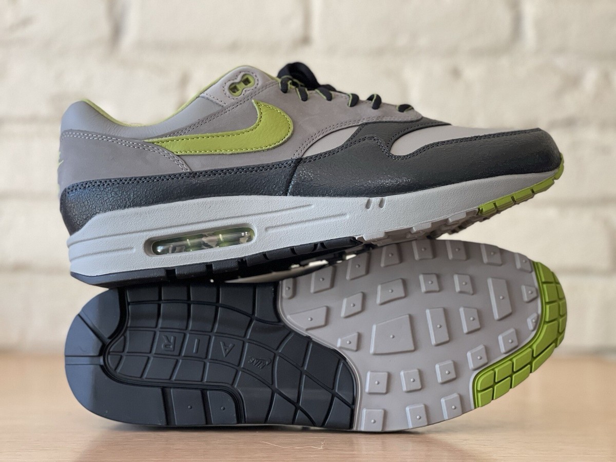 Nike Air Max 1 x HUF SP 'Pear Green' Anthracite Grey Men 5.5/Women