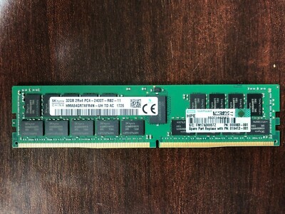 809083-091 HP 32GB 2RX4 PC4-2400T DDR4 MEMORY 805351-B21 819412