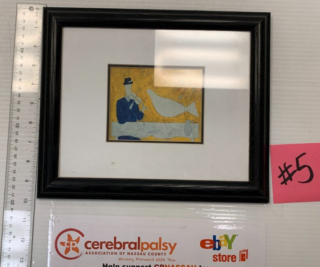 Small Spence by Annora Spence - White Bird - Framed & Matted Print