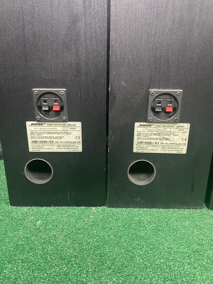 Set Of 4 BOSE 501 SERIES V DIRECT REFLECTING SPEAKERS (FULL BOSE