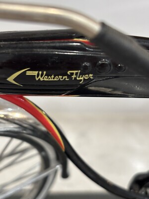 Western Flyer 1950 Bicycle Replica Model With Lucite Base For