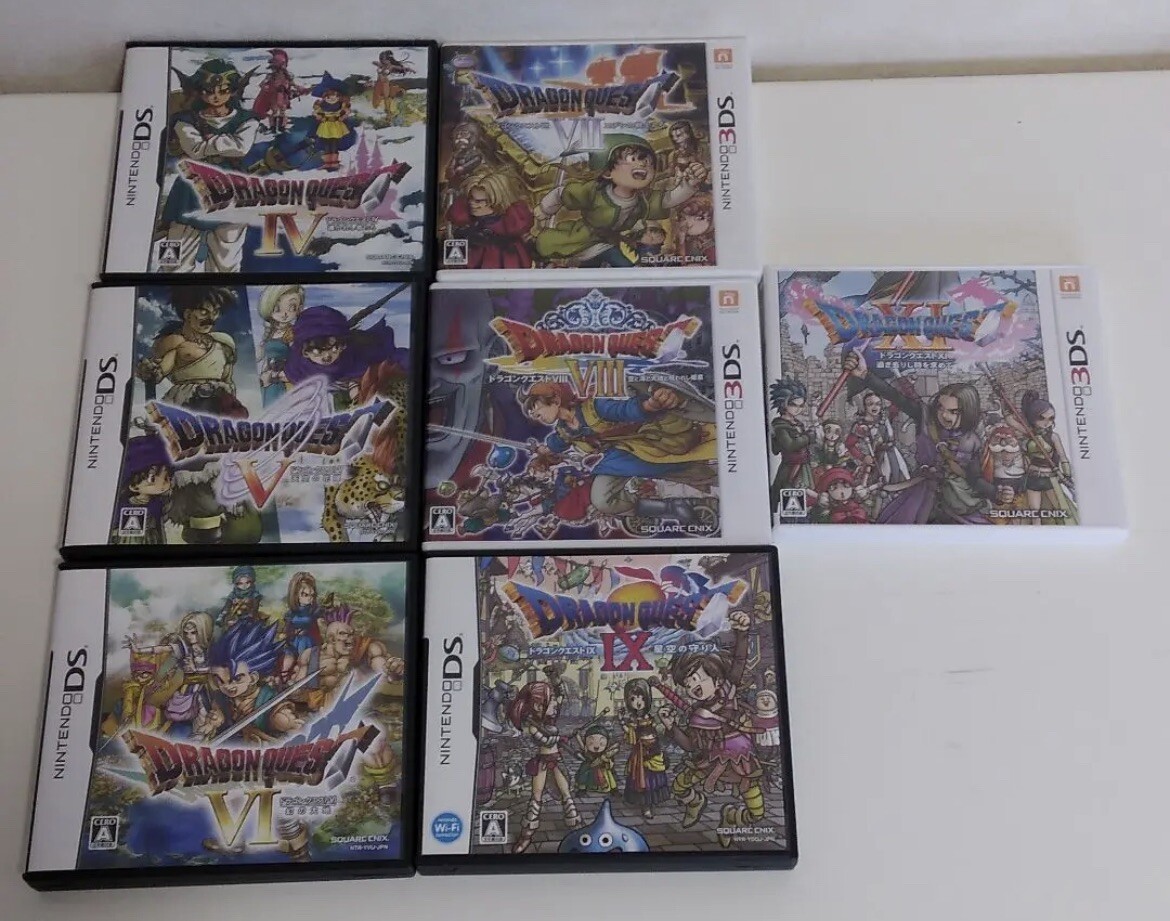 Dragon Quest DS 4 5 6 9 & 3DS 7 8 11 Set Nintendo Japanese NDS Ⅳ