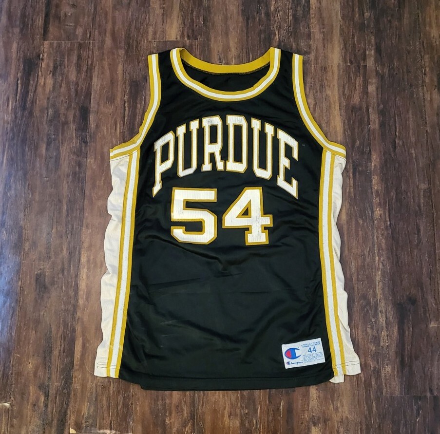 Vintage Champion Purdue University Boilermakers Black Basketball