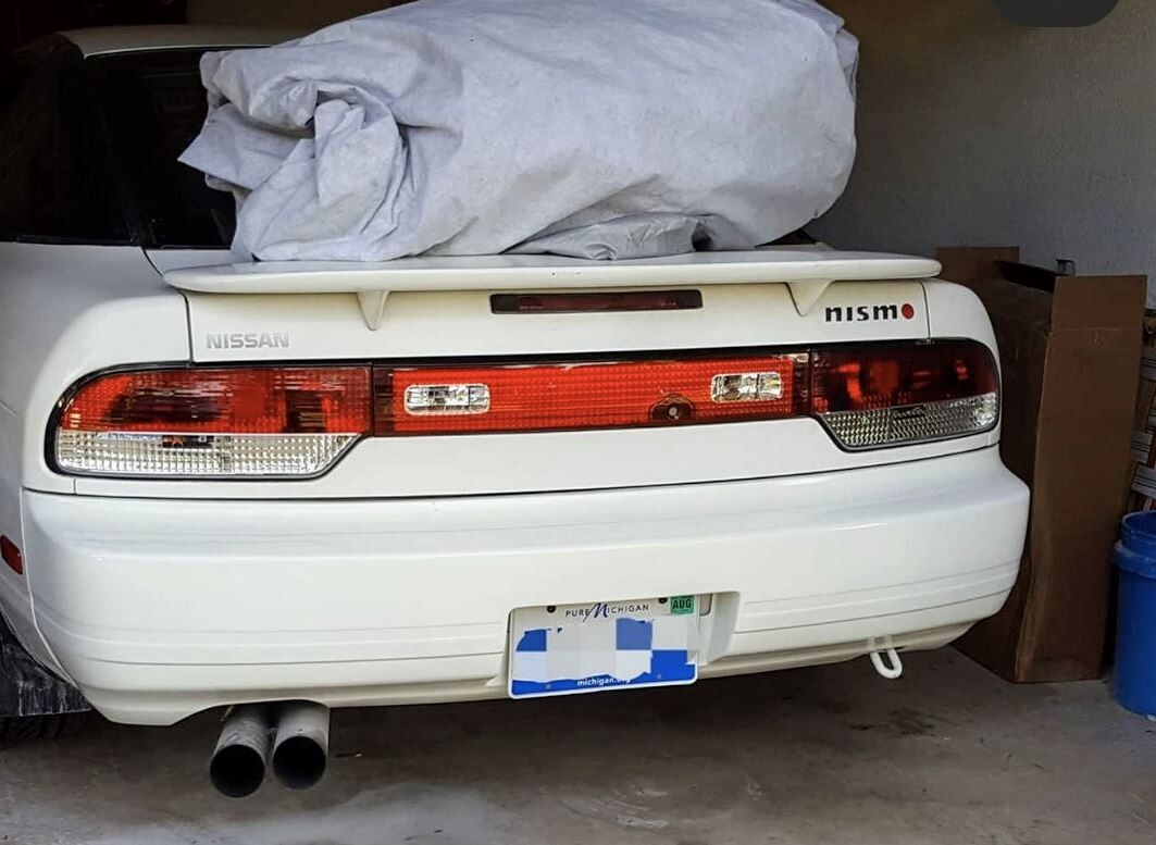 P2M Crystal Clear Rear Taillights Tail Lamps for Nissan 180sx