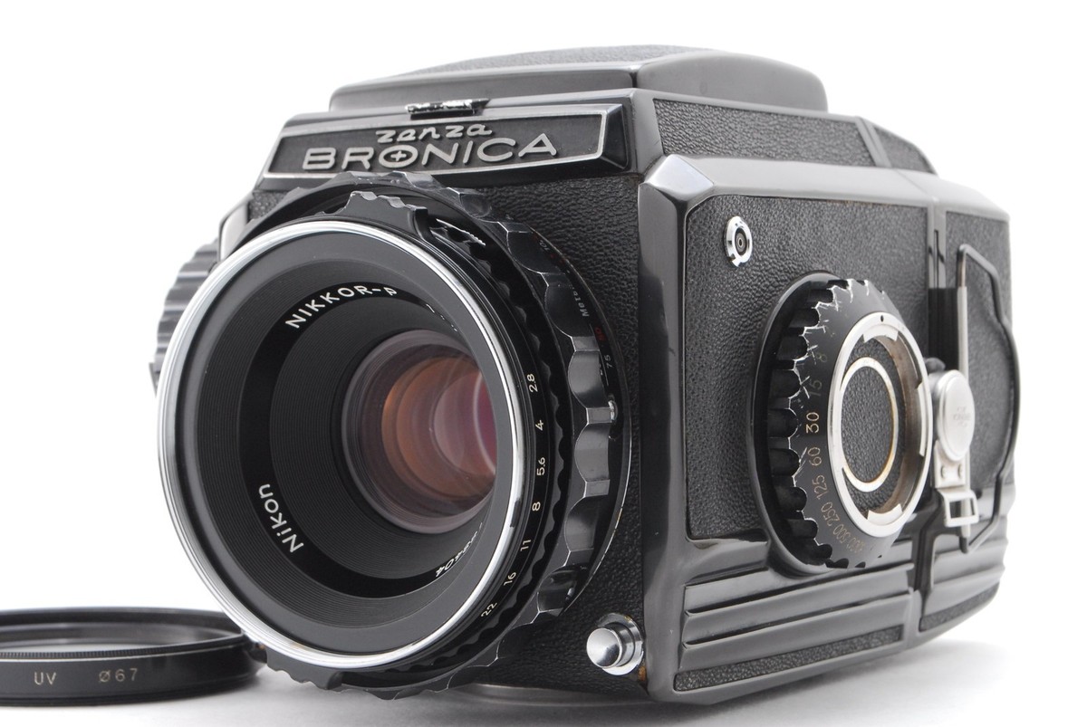 NEAR MINT】Zenza Bronica S2 Camera 6x6 Black w/Nikkor-P 75mm F2.8