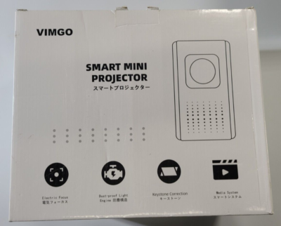 VIMGO P10 (J72-5L0) Smart Mini Projector, White/Blue | eBay