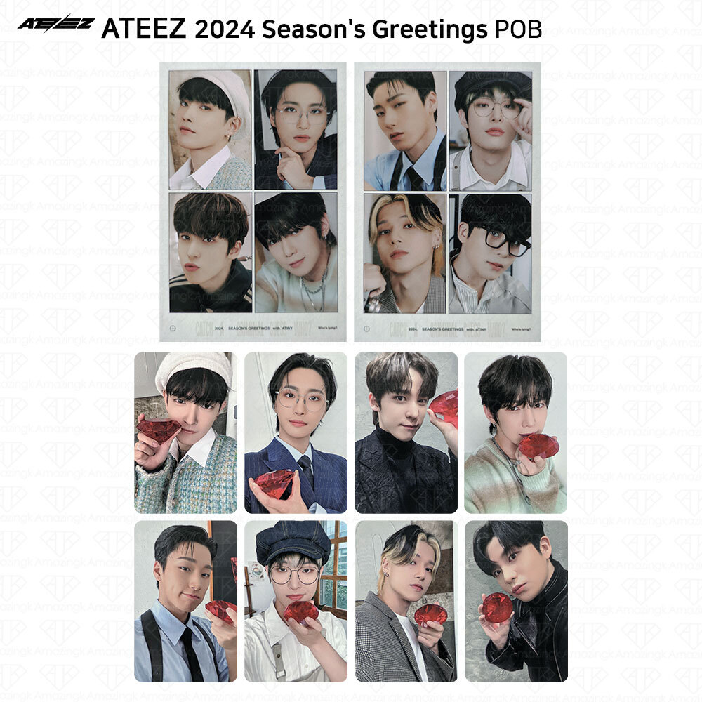 ATEEZ 2024 Season's Greetings POB 4cut Photo Photocard Ktown4u