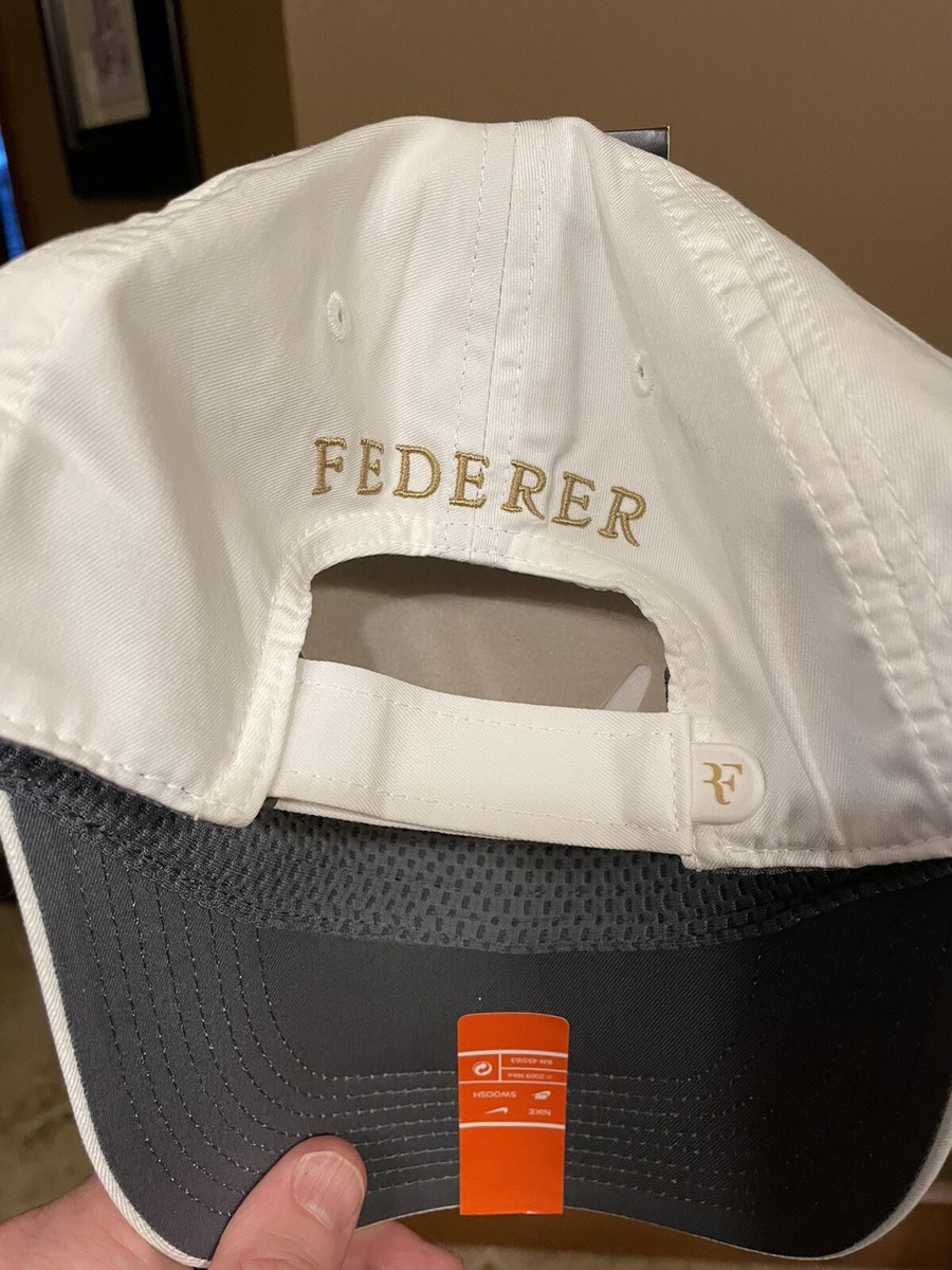 Roger Federer Nike White And Gold Hat / Cap. | eBay