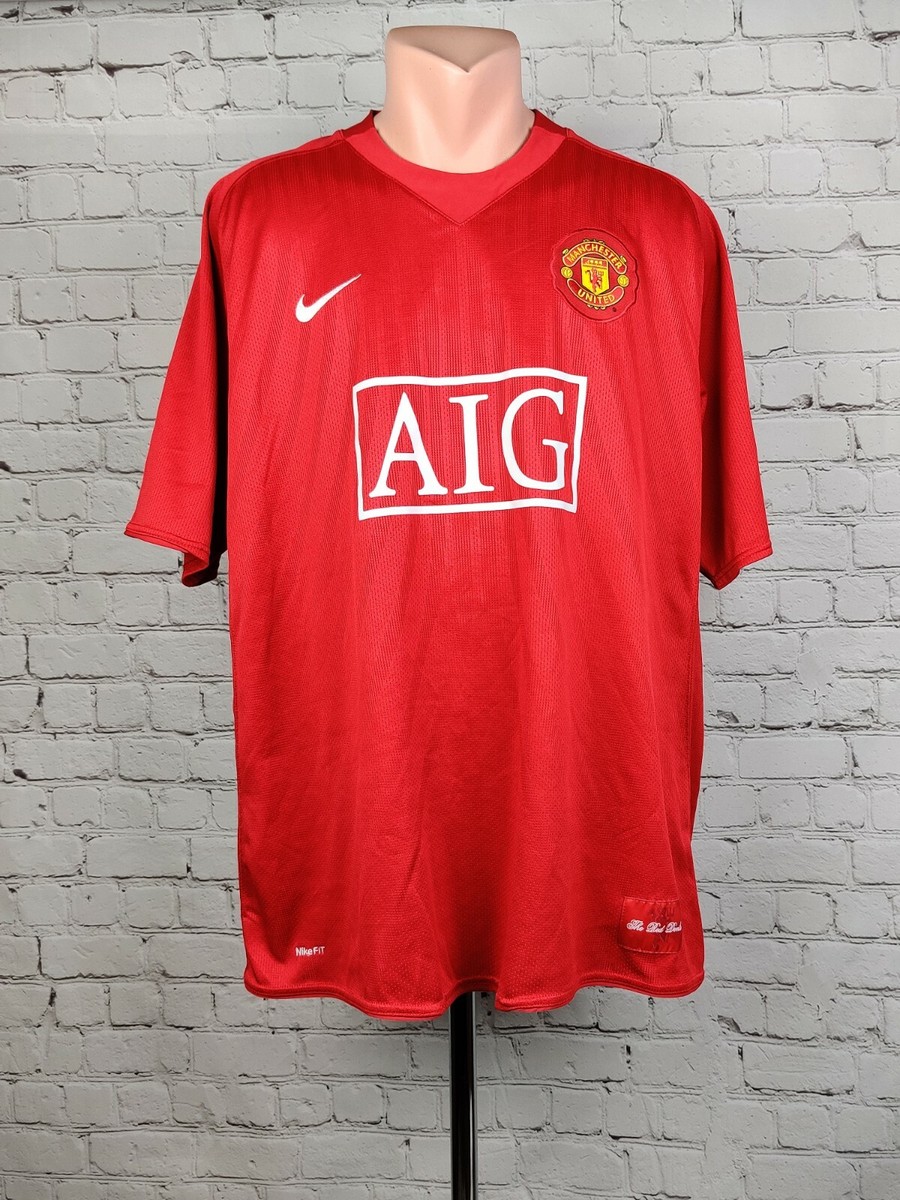 Football shirt soccer Manchester United Home 2007/2008/2009 Nike