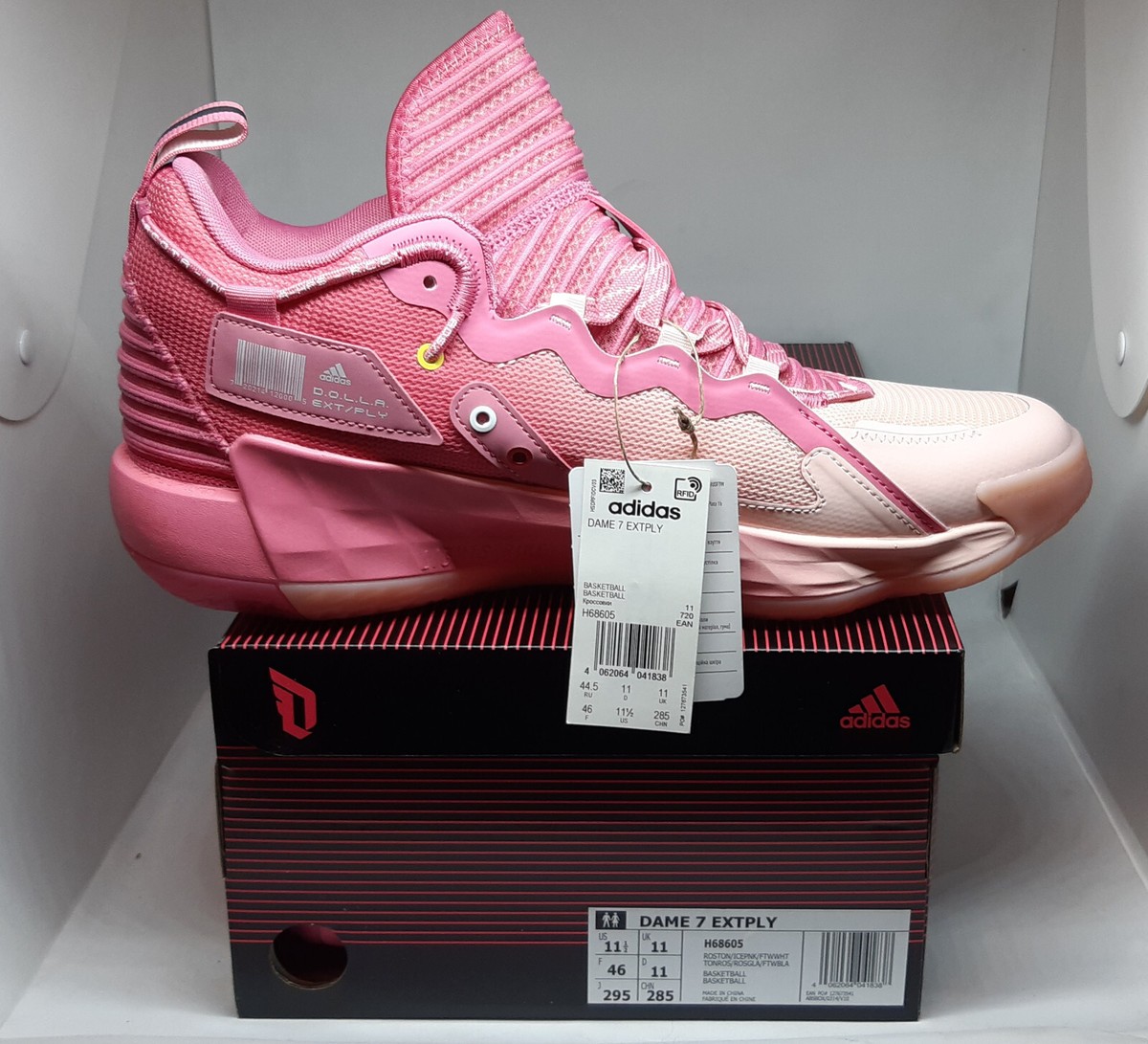 Adidas basketball shoes Dame 7 EXTPLY D.O.L.L.A. , Size 11.5US