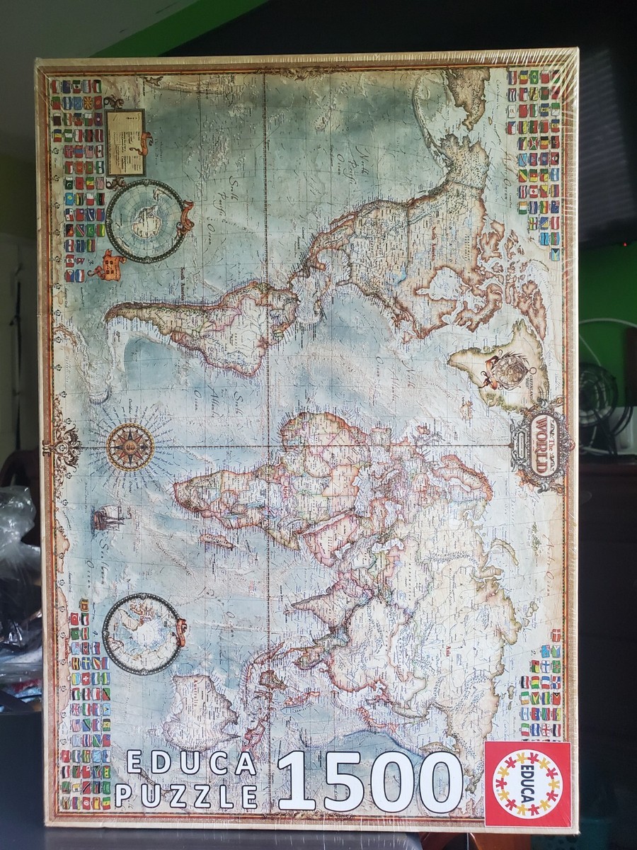 EDUCA PUZZLE POLITICAL MAP OF THE WORLD 1500 PIECE JIGSAW PUZZLE