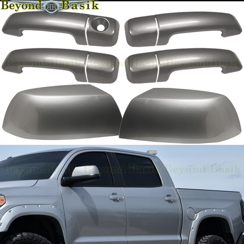 For 2007-2021 Toyota Tundra CrewMax Door Handle COVERS+Mirrors 1D6