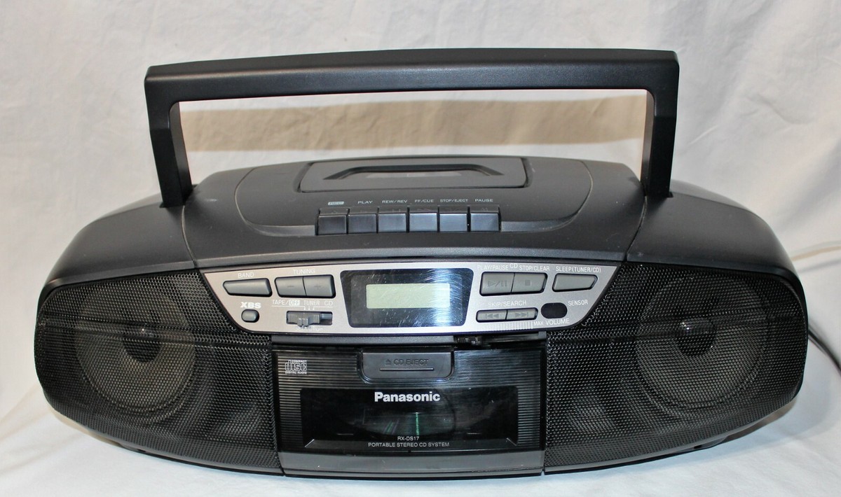 Vintage Panasonic RX-DS17 Portable Stereo CD/Cassette/AM-FM With