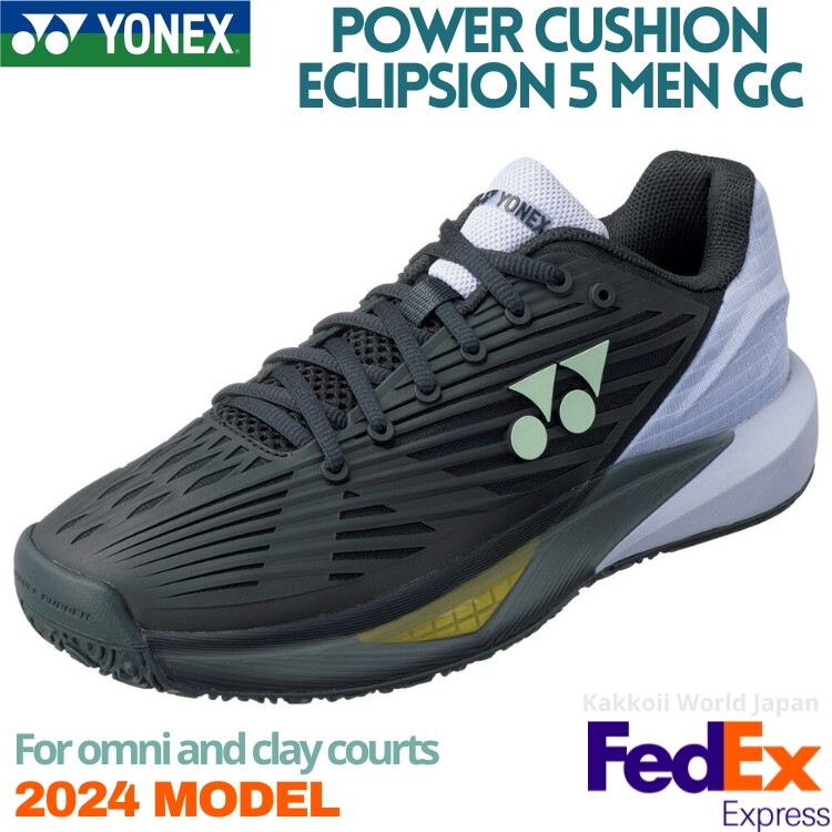 YONEX Tennis Shoes POWER CUSHION ECLIPSION 5 MEN GC Black/Purple