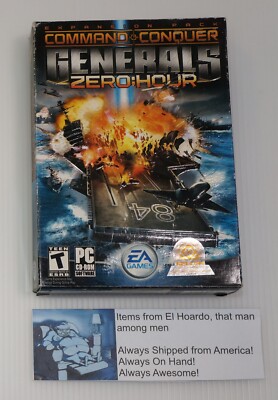 Command & Conquer: Generals - Zero Hour (PC, 2003) Expansion Pack