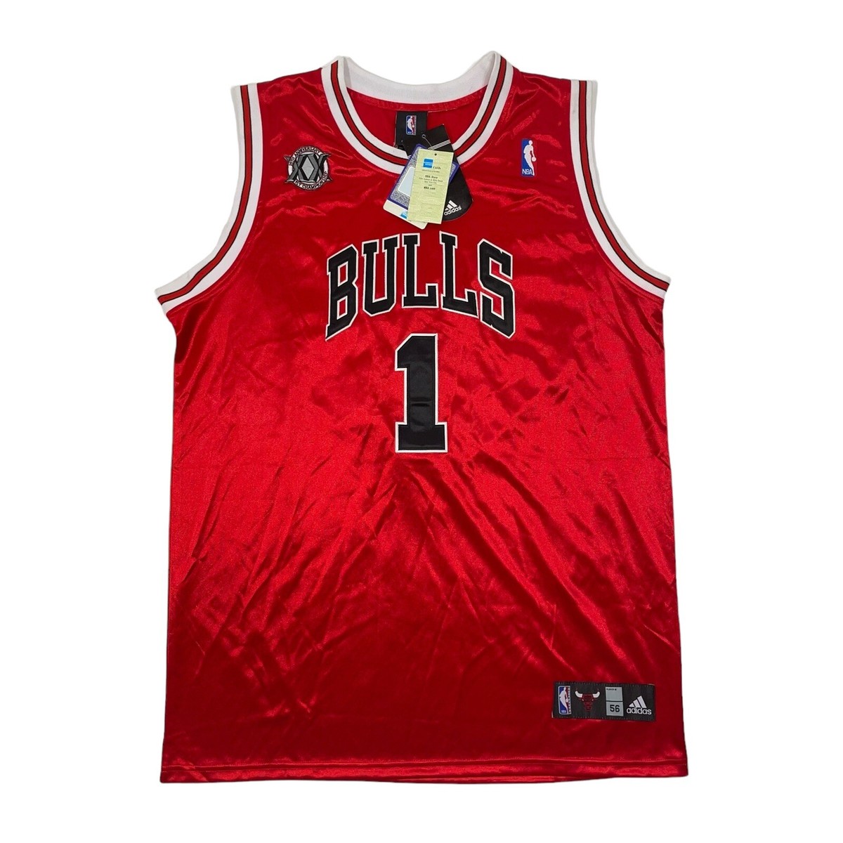 Derrick Rose Chicago Bulls Jersey 20th Anniversary 1st