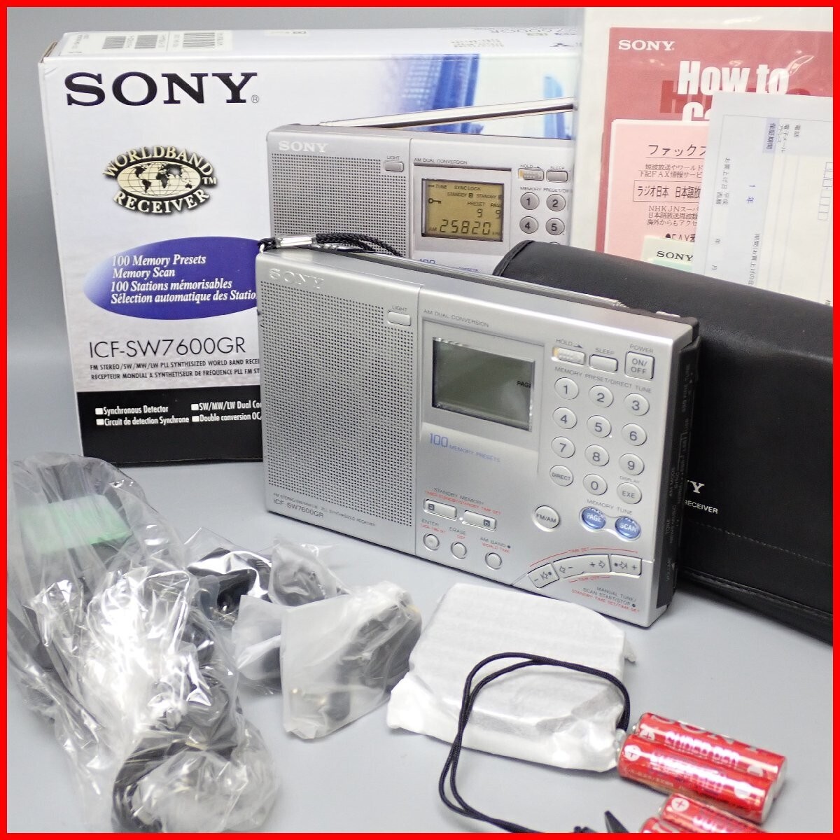 Sony ICF-SW7600GR World Band Receiver AM/FM/SW/SSB Radio Unused