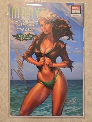 Marvel Swimsuit Special 2025 #1-D J Scott Campbell Rogue Signed W