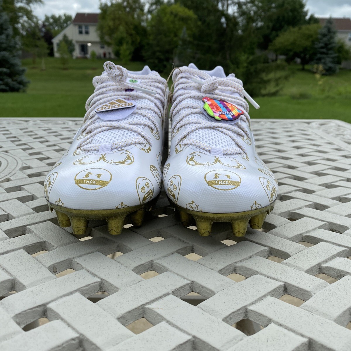 Adidas Freak 22 Big Mood DSG SM Emoji White Gold Football Cleats