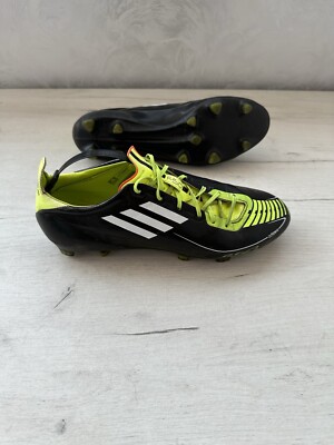 Adidas F50 Adizero FG Black Green Football Cleats Boots US8 UK7 1