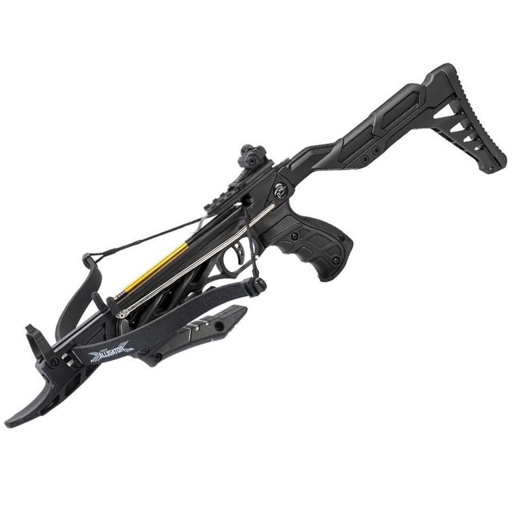 ARCHERY Self Cocking 80LB Black Alligator Pistol Grip CROSSBOW 185