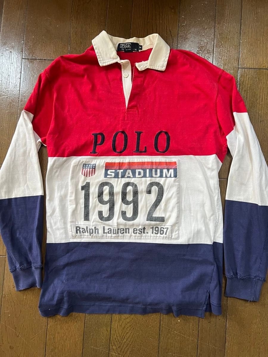 Polo Ralph Lauren Winter Stadium 1992 Rugby Shirt size M Original
